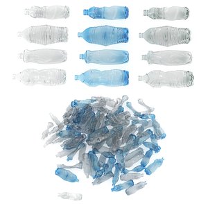 3D Trash Plastic Bottle