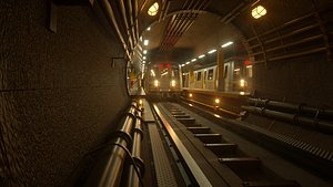 SUBWAY CAR - TUNNEL - STATION