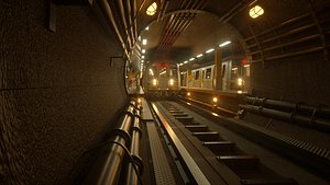 SUBWAY CAR - TUNNEL - STATION