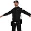 Security Guard 1 LOD3 Rigged