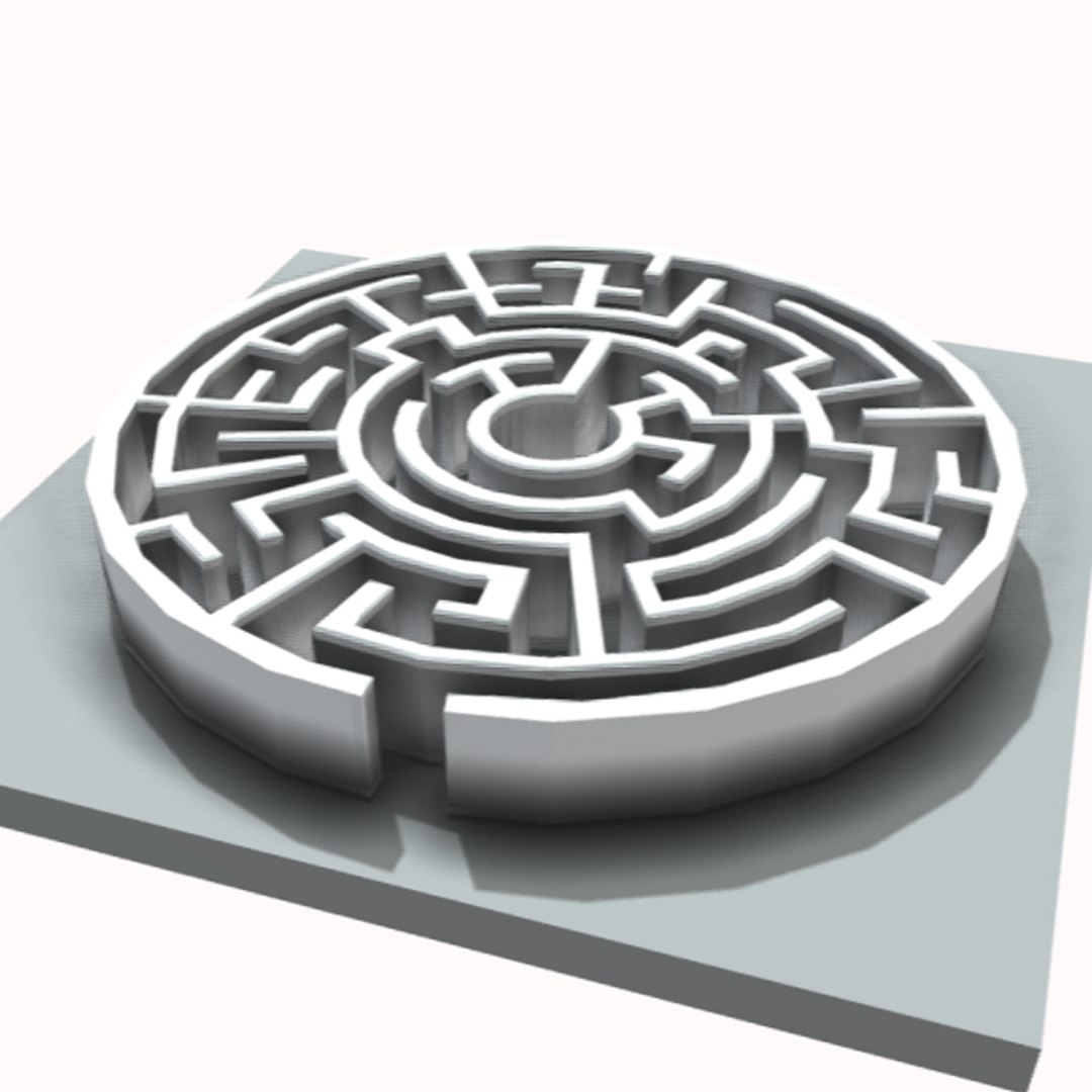 3D Labyrinth - MAZE Circle 3D Model - TurboSquid 1975195