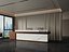Escena de recepción de oficina minimalista moderna
