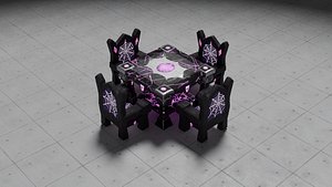 3D The Dark Elves Tavern furniture