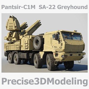 3D model pantsir-s1m russian medium-range