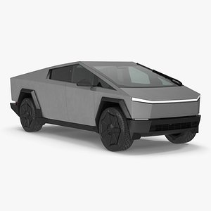 2024 Tesla Cybertruck with Lights On