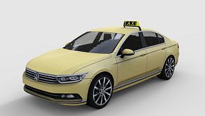 2015 passat taxi 3d model
