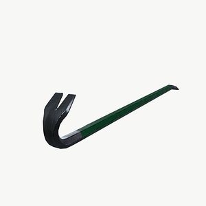 Industrial crowbar 3D