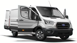 3D Ford Transit Van L3H1 HQInterior 2024