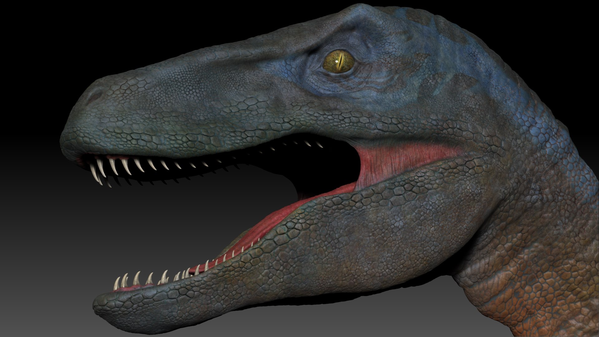 RAPTOR Dinosaur Hybrid Velociraptor Sculpt Project Model - TurboSquid ...