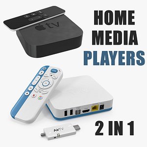 Home Media Players 3D Models Collection