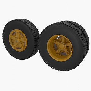 Old truck wheels