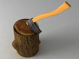 3d hatchet stump