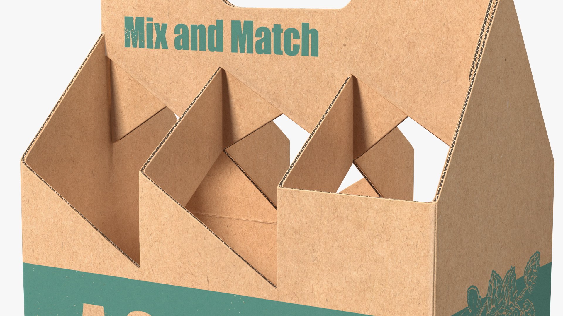 3D Cardboard Beer Bottle Carrier TurboSquid 1912664