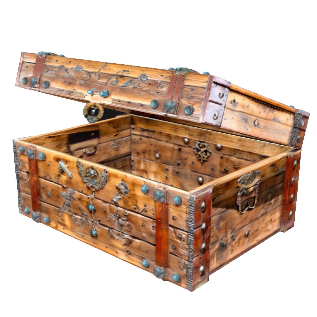 3D Model Old Treasure Box - TurboSquid 2194134