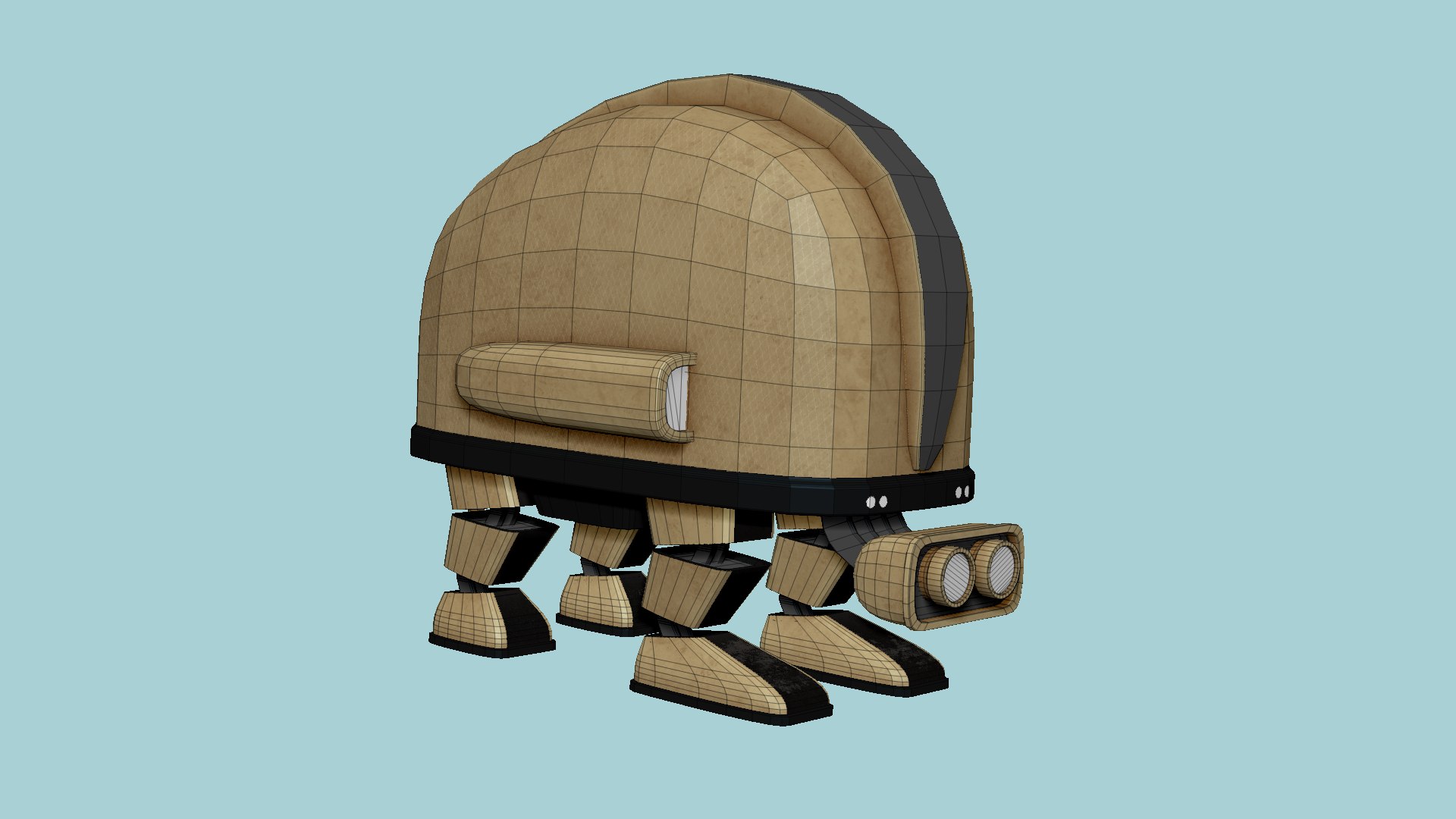3D 10 Turtleback Robots J - SciFi Character Design https://p.turbosquid.com/ts-thumb/dC/n629tk/ff/r2wire/png/1651171933/1920x1080/fit_q87/8de9b4cfc4f58c7aa25f7fbdc7ffaa6186b23adb/r2wire.jpg
