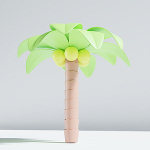 Palm Tree Cartoon 3D model