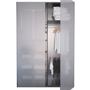 Wardrobe with filling 3D model
