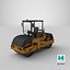 3D Road roller Machine PBR