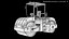 3D Road roller Machine PBR