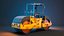 3D Road roller Machine PBR