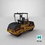 3D Road roller Machine PBR