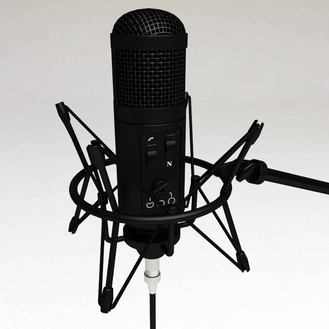 3d Model Of Condenser Microphone Oktava Mk