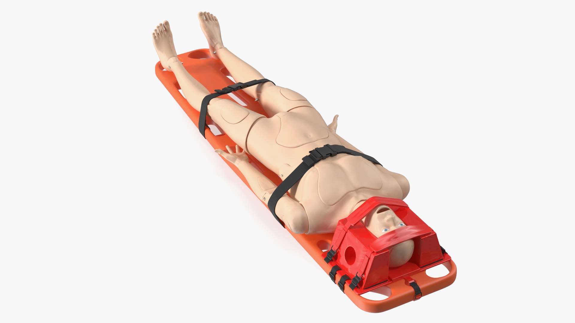 Spinal Board Stretcher with Manikin(1) 3D model preview