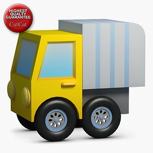 3d model construction icons 22 truck