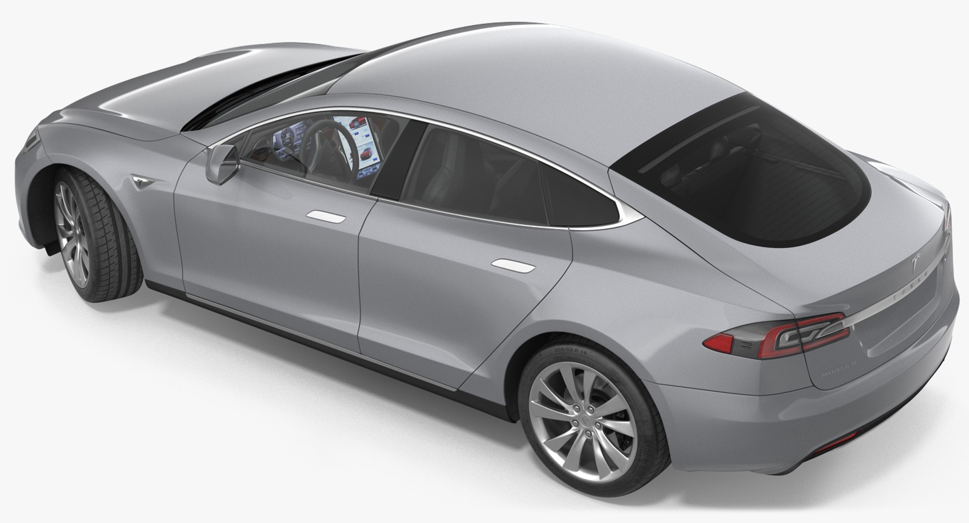 Tesla Model S 60 2017 Rigged 3D Model 3D model preview