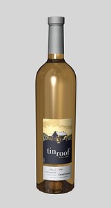bottle tin roof chardonnay 3d model