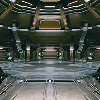 Sci-fi scene Black Abyss