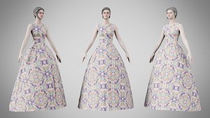 Dress 32 Whimsical Loop Mosaic model