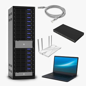 Network Devices Collection 3D model
