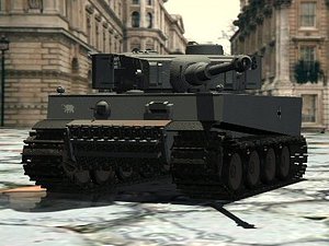3d tiger initial tank track