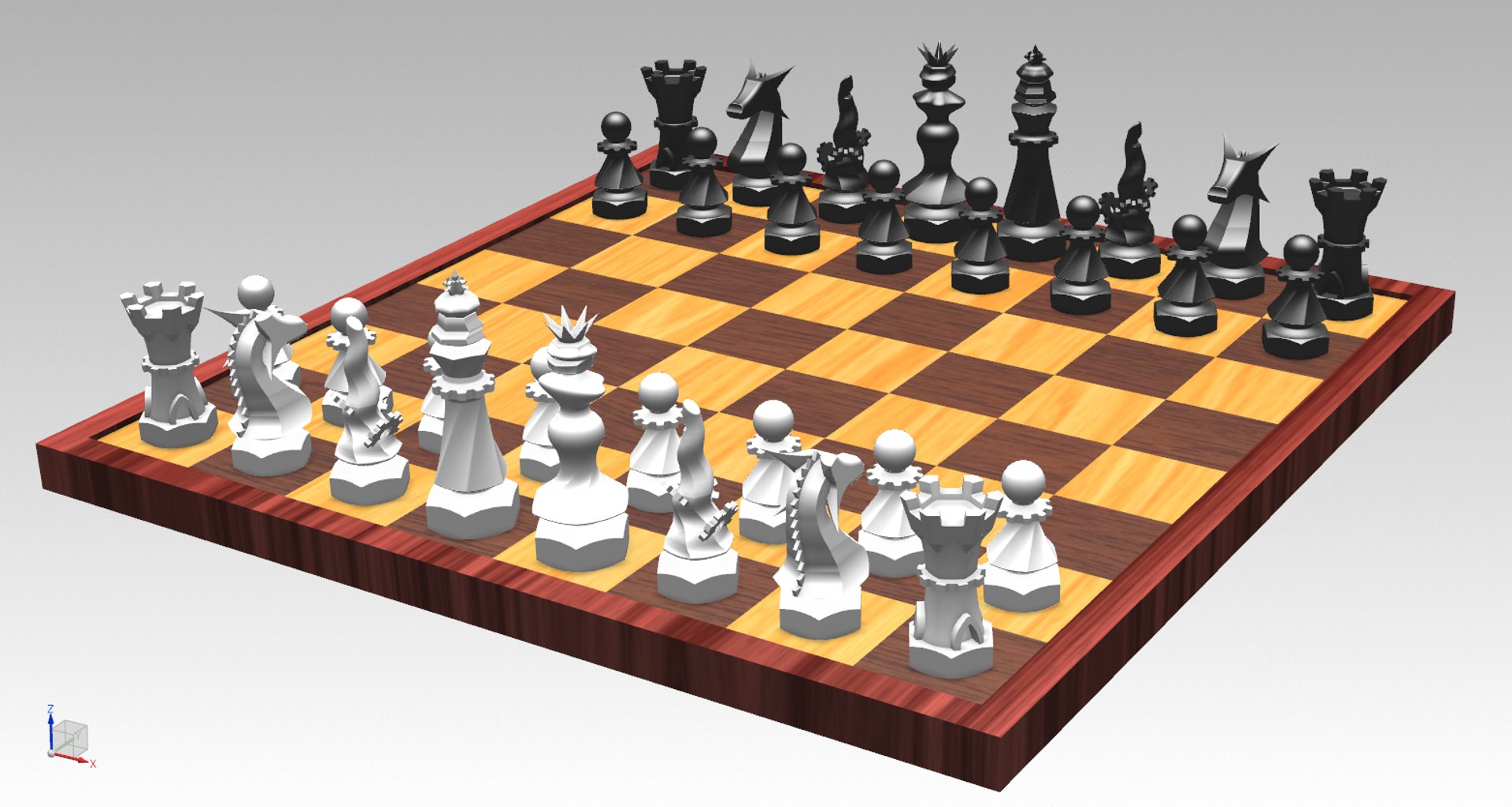 3D Fantasy Steampunk Chess Figures - TurboSquid 1915009