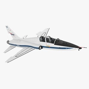 NASA Trainer Jet Aircraft T-38 White Rigged