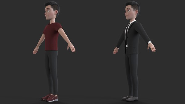 Cartoon man - toon 3D model - TurboSquid 1554873