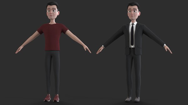 Cartoon man - toon 3D model - TurboSquid 1554873