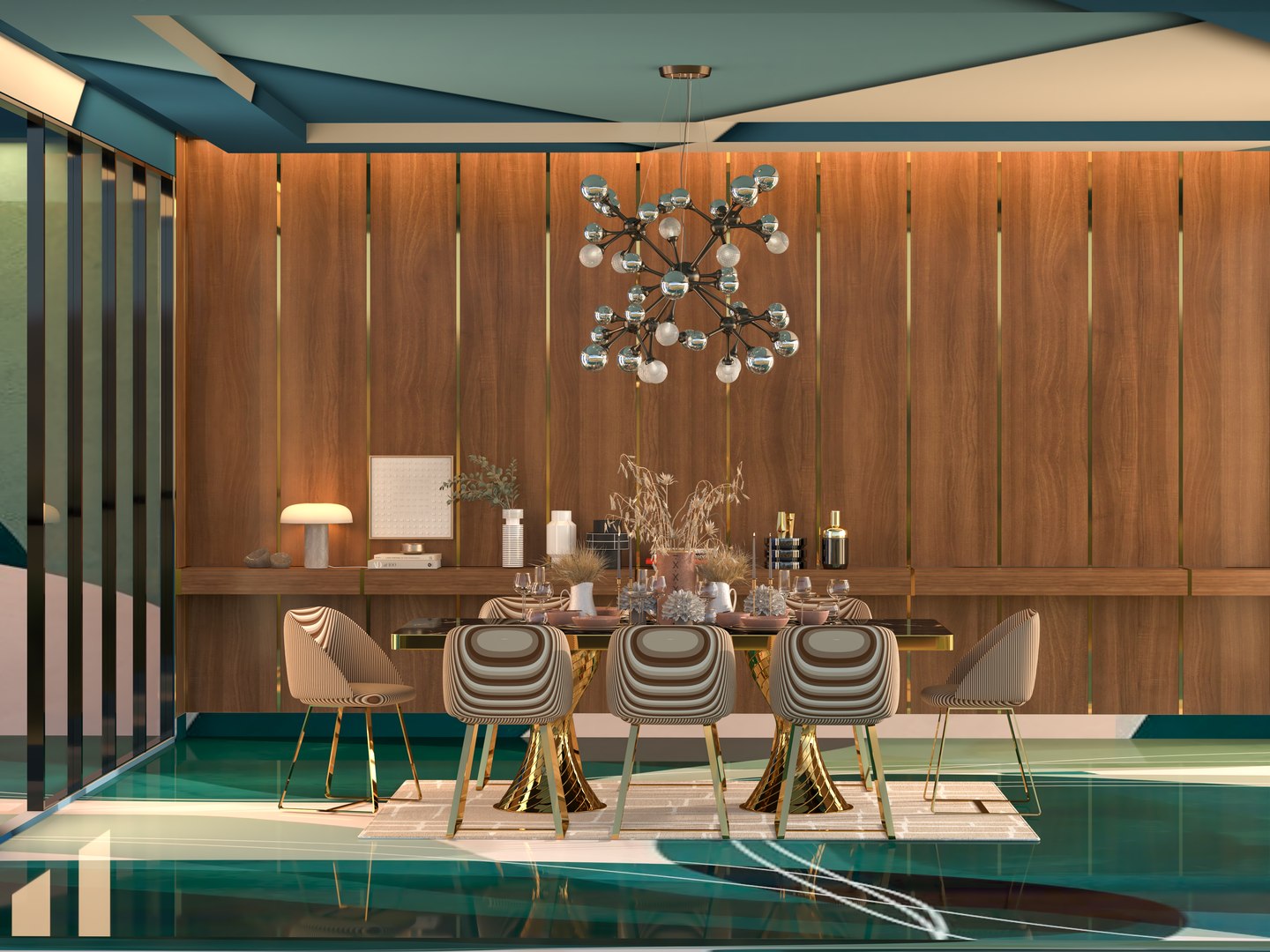 Stunning Interior Dining Room Realism 3D - TurboSquid 2251689