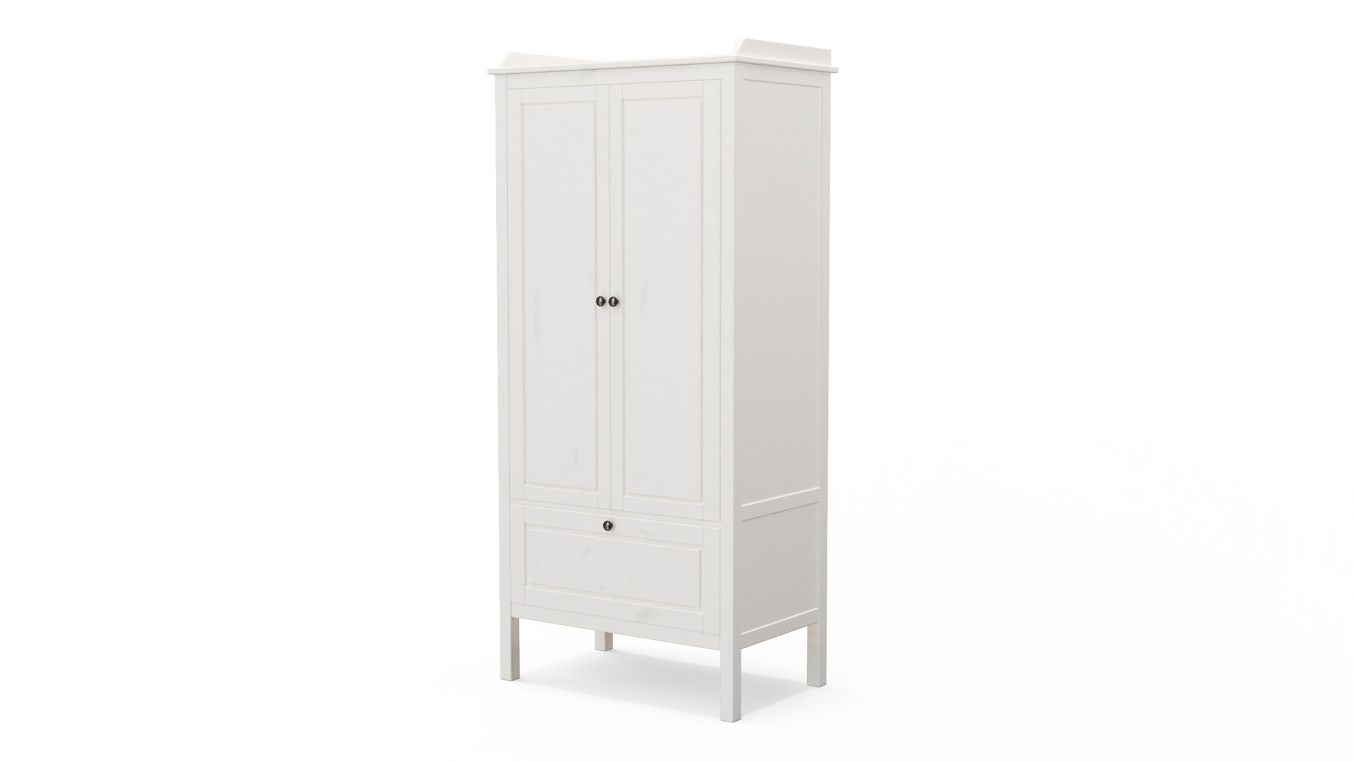 Wardrobe Children for Room IKEA SUNDVIK White 3D model preview