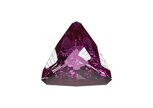 3D gemstone triangle stone