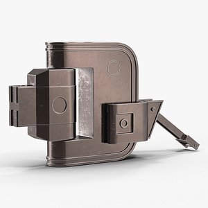 3d anodized industrial joint 4 model