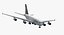 3D lufthansa a380 model