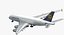 3D lufthansa a380 model