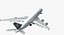 3D lufthansa a380 model