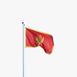 Animated Flag of Montenegro