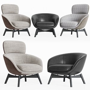 Minotti Russell Lounge Chair Set