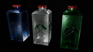 Fantasy - Dwarven Bottle - Flask model