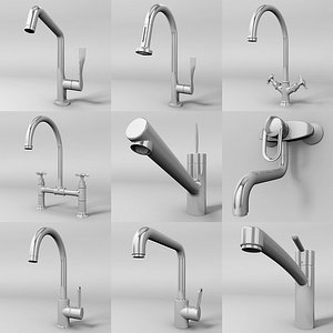 kitchen faucets 3d model