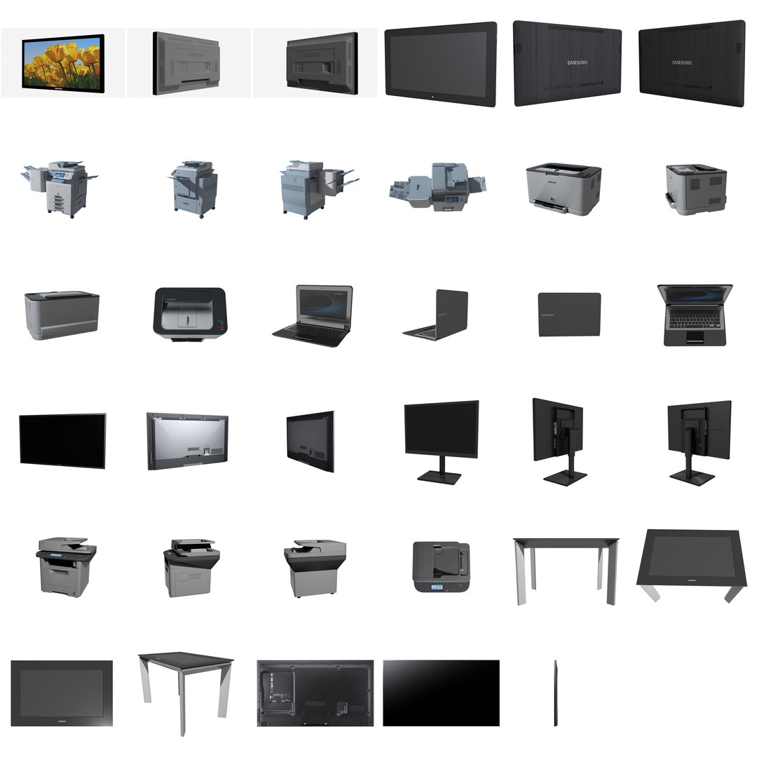 Office Electronics Laptop 3d Obj